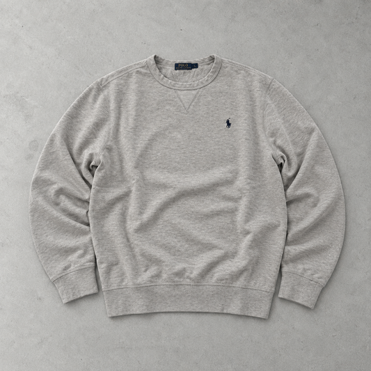 Ralph Lauren Sweatshirt Grau Stitched Logo Limited (M)