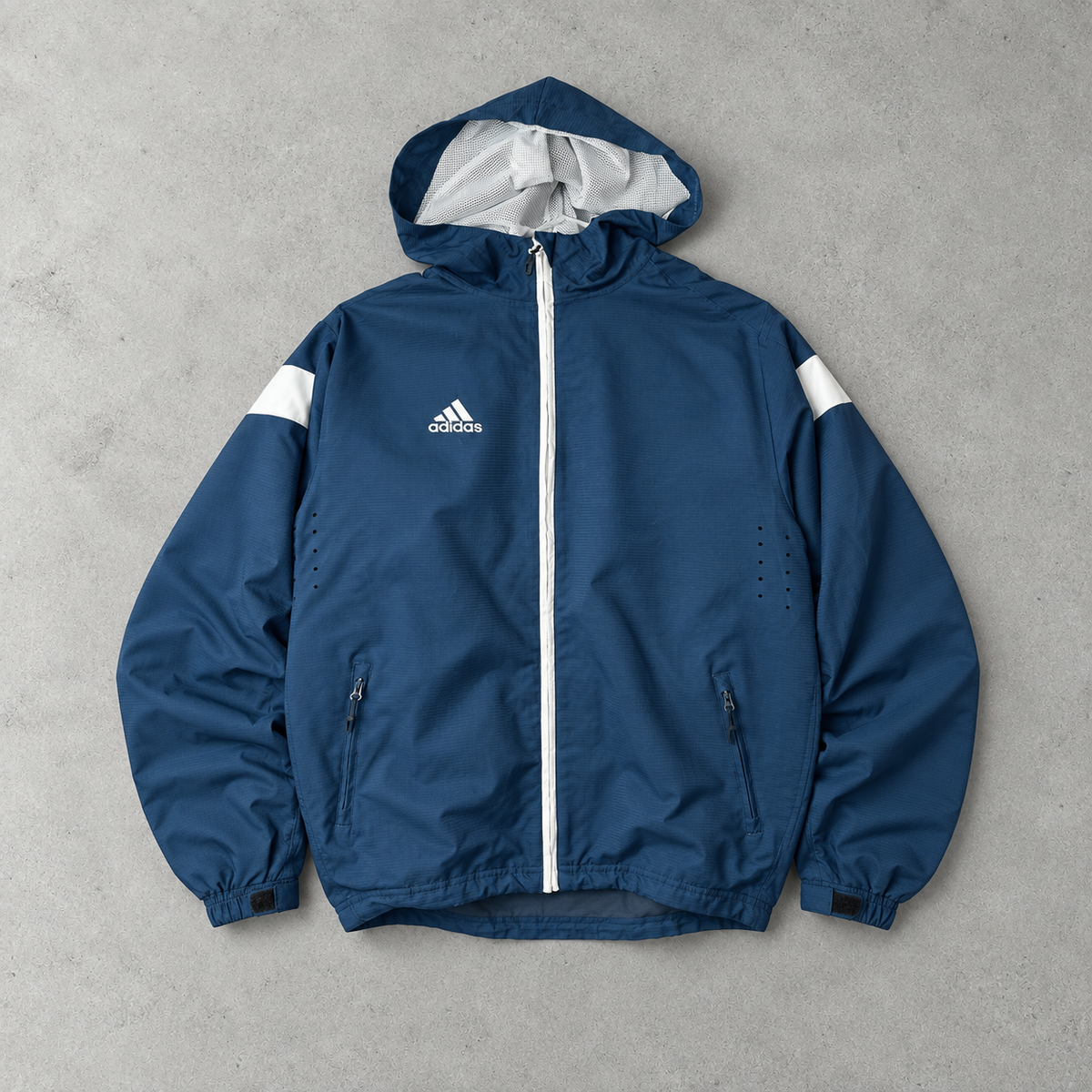 adidas Windbreaker Marineblau, Weiß Rare (M)