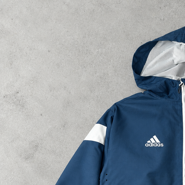 adidas Windbreaker Marineblau, Weiß Rare (M)