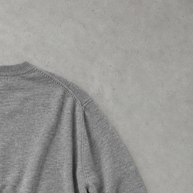 Ralph Lauren Sweater Grau Rare (XL) Stitched Logo