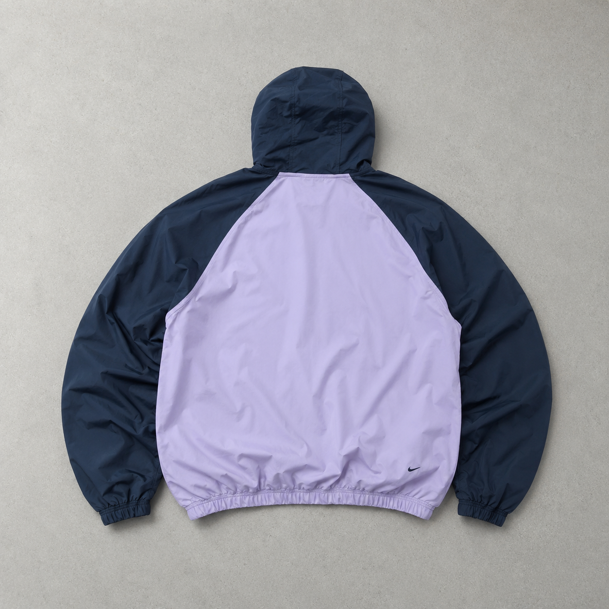 Y2K Nike Windbreaker Flieder, Marineblau Limited (S)