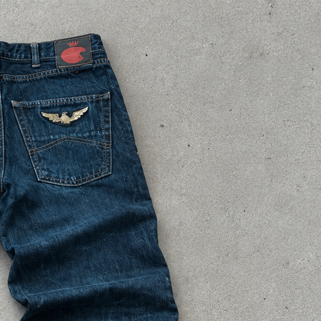 USA Y2K Armani Jeans Jeans Navy Rare (W30 / DE 46)