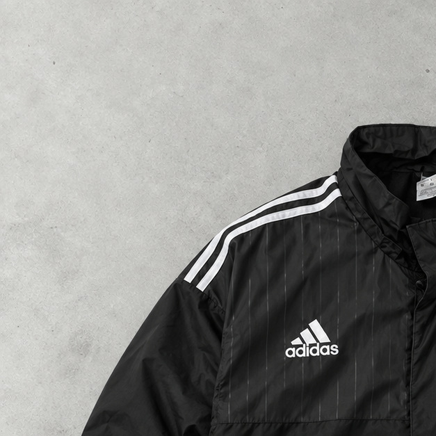 Y2K Adidas Windbreaker Black / White Limited (XXL)
