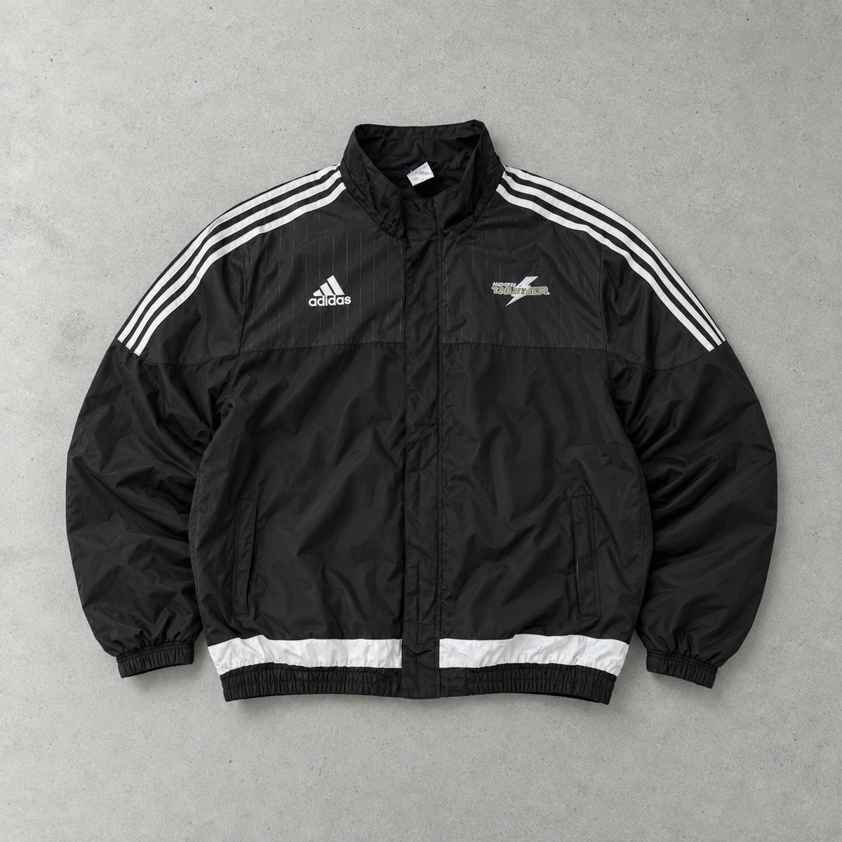 Y2K Adidas Windbreaker Black / White Limited (XXL)