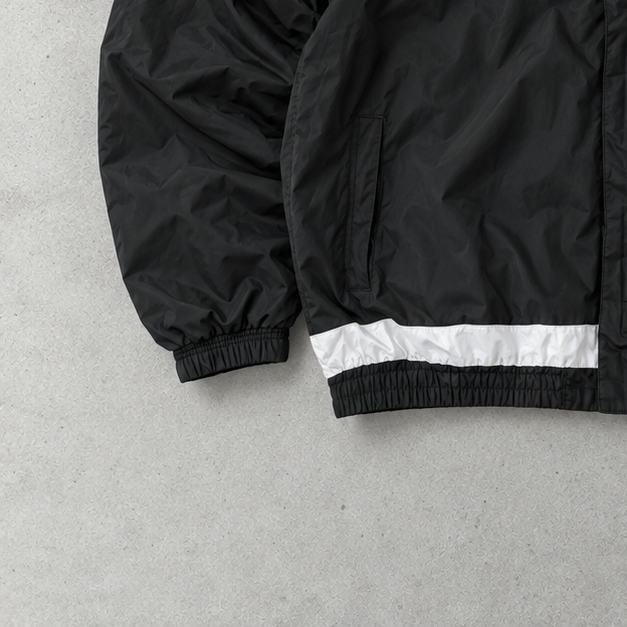 Y2K Adidas Windbreaker Black / White Limited (XXL)