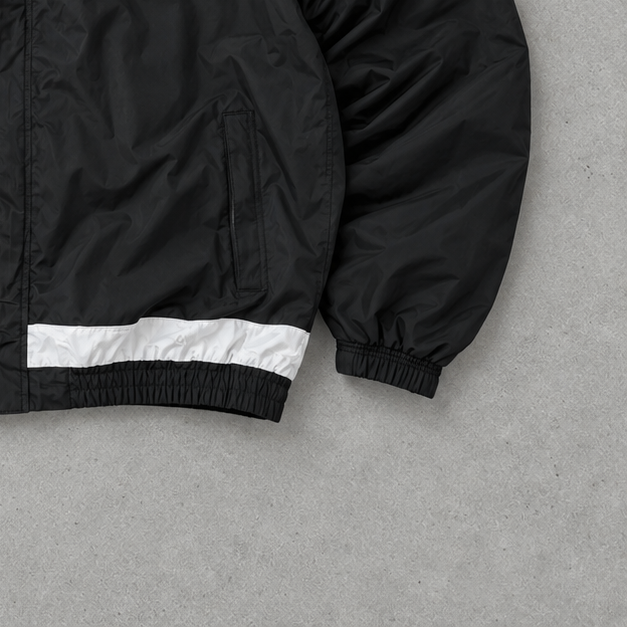 Y2K Adidas Windbreaker Black / White Limited (XXL)