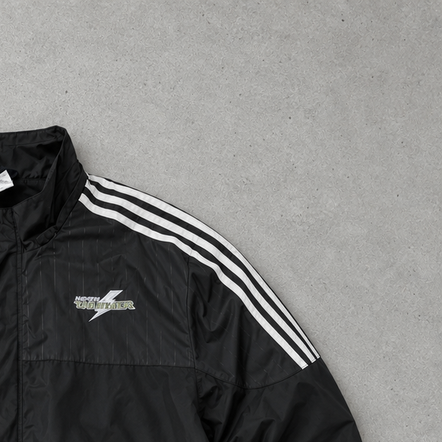 Y2K Adidas Windbreaker Black / White Limited (XXL)