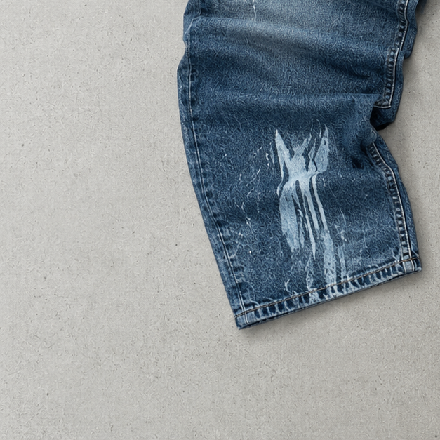 Vintage True Religion Jeans Marineblau, Blau Limited (M)