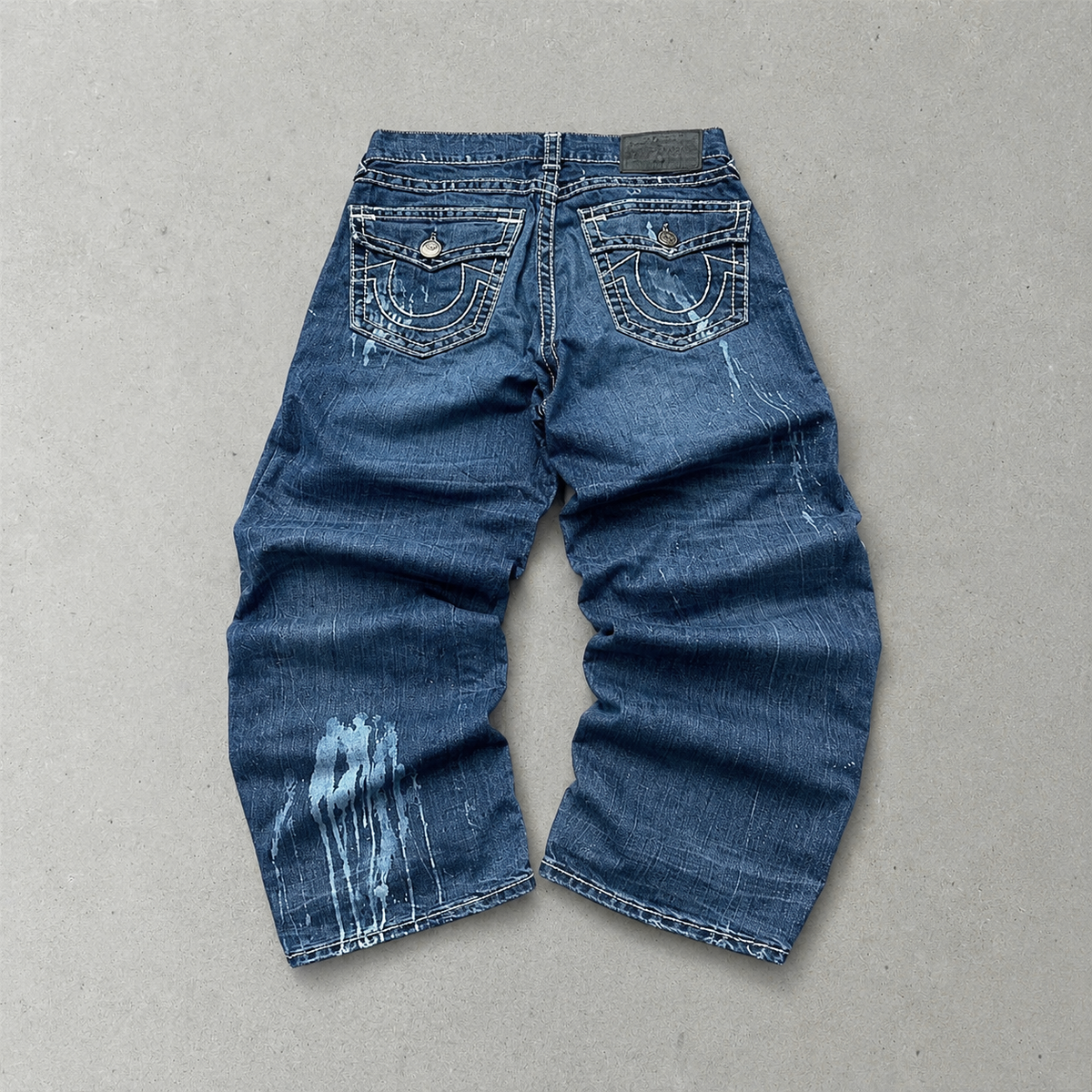 Vintage True Religion Jeans Marineblau, Blau Limited (M)