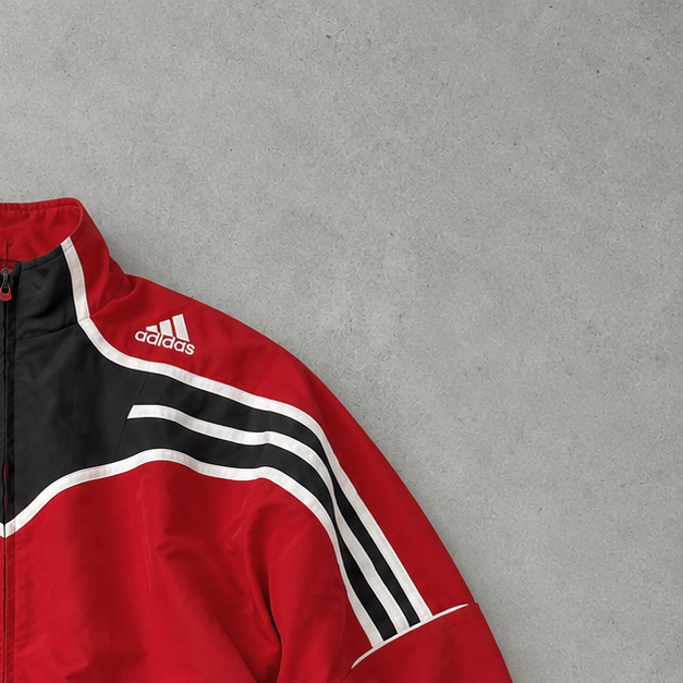 adidas Windbreaker Rot, Blau Rare (M)