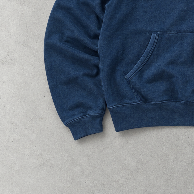 Ralph Lauren Hoodie Marineblau Stitched Logo Rare (M)