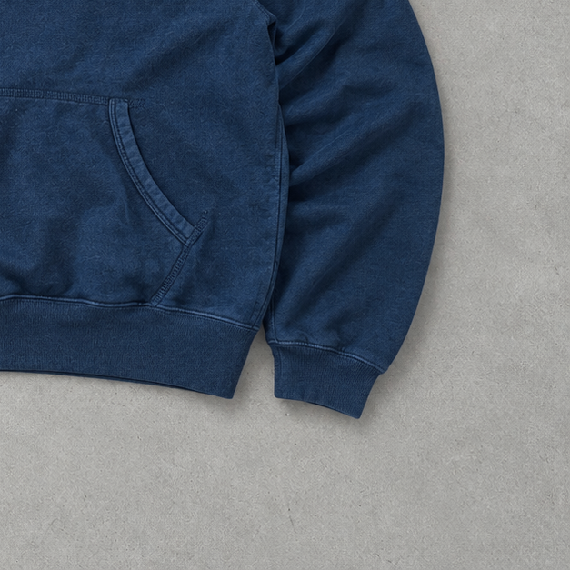 Ralph Lauren Hoodie Marineblau Stitched Logo Rare (M)