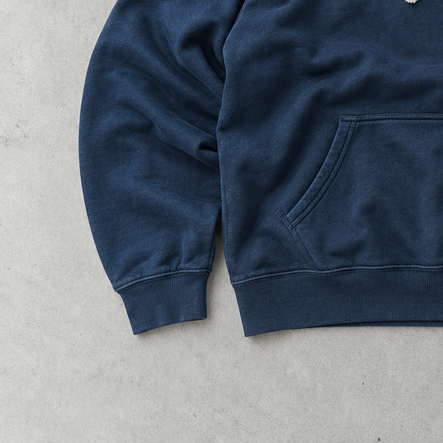 Ralph Lauren Hoodie Marineblau Stitched Logo Rare (M)