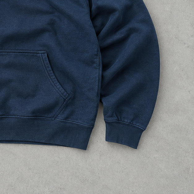Ralph Lauren Hoodie Marineblau Stitched Logo Rare (M)