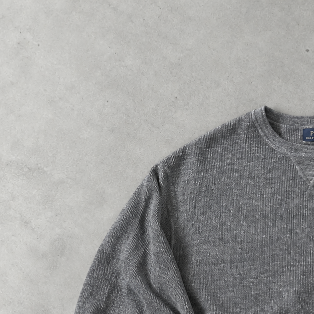 Polo Ralph Lauren Sweater Grau Rare (XL) Stitched Logo