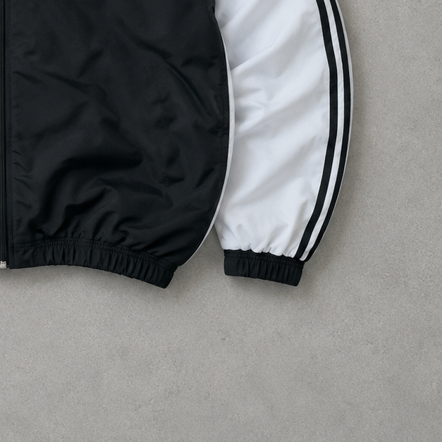 Real Madrid Adidas Track Jacket Schwarz, Weiß Limited (Size XL)