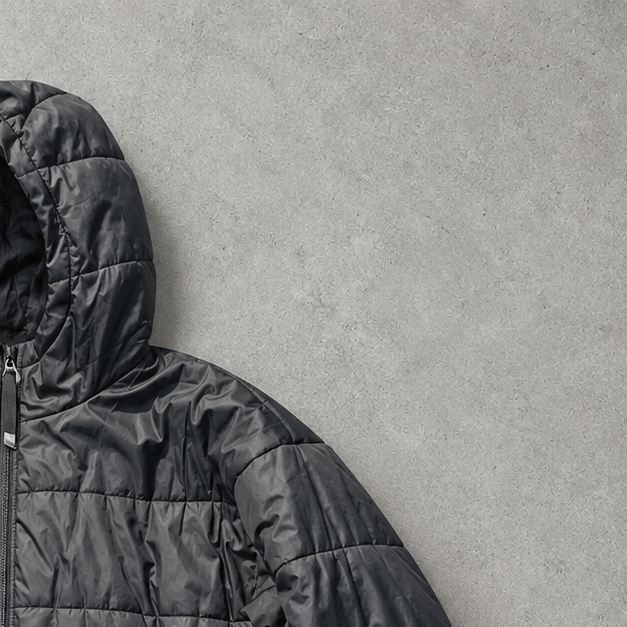 Nike Puffer Jacket Schwarz, Grau Rare (M)