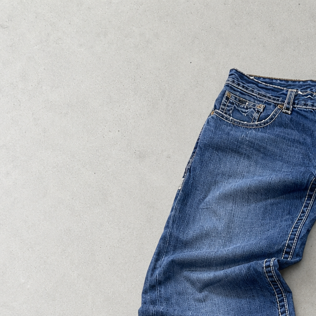 Y2K True Religion Jeans Blau Limited (W33 | DE 48)