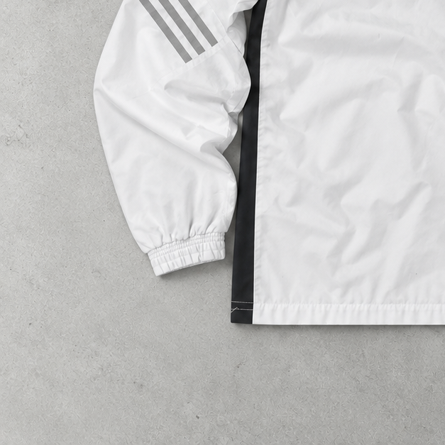 Juventus Adidas Rain Jacket White / Black Rare (L)