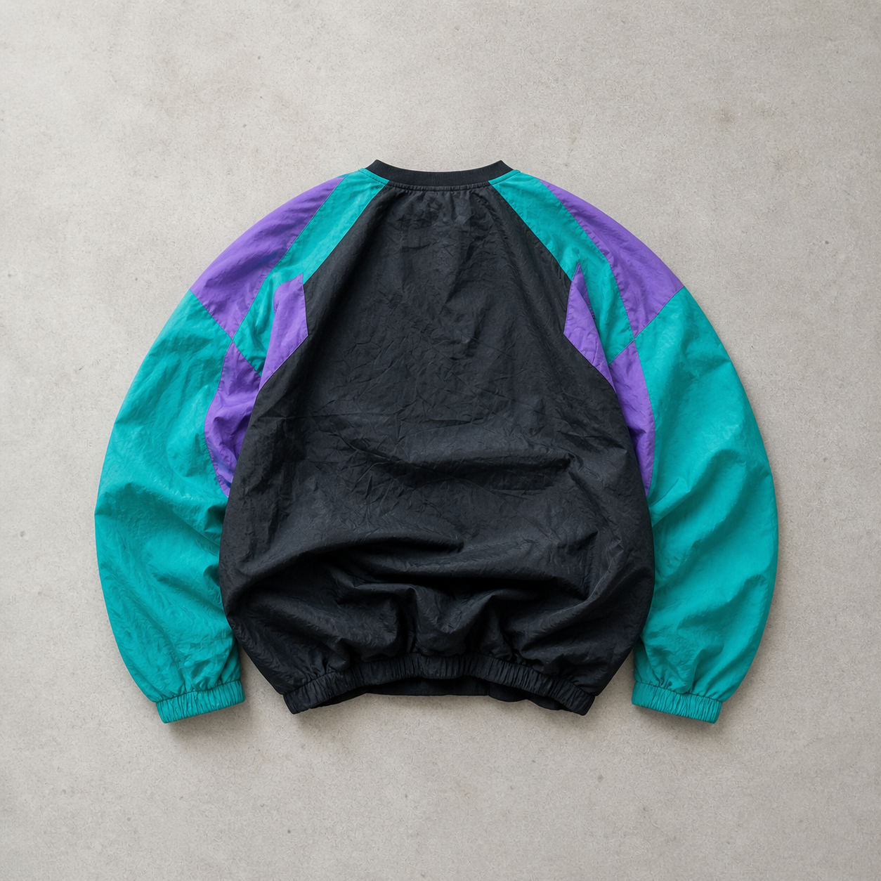 Adidas Windbreaker Schwarz, Grün Rare (L) Stitched Logo