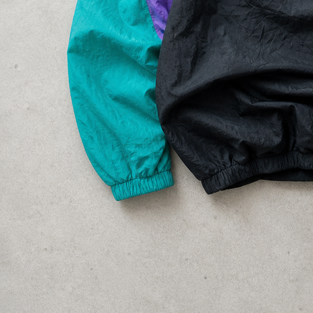 Adidas Windbreaker Schwarz, Grün Rare (L) Stitched Logo