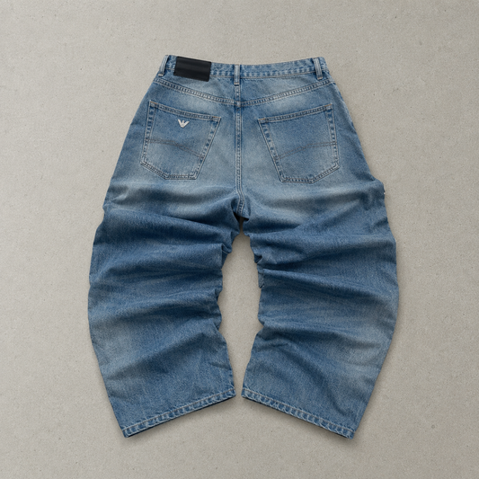 90s Y2K Armani Jeans Hellblau, Blau Limited (W29 | DE 44)
