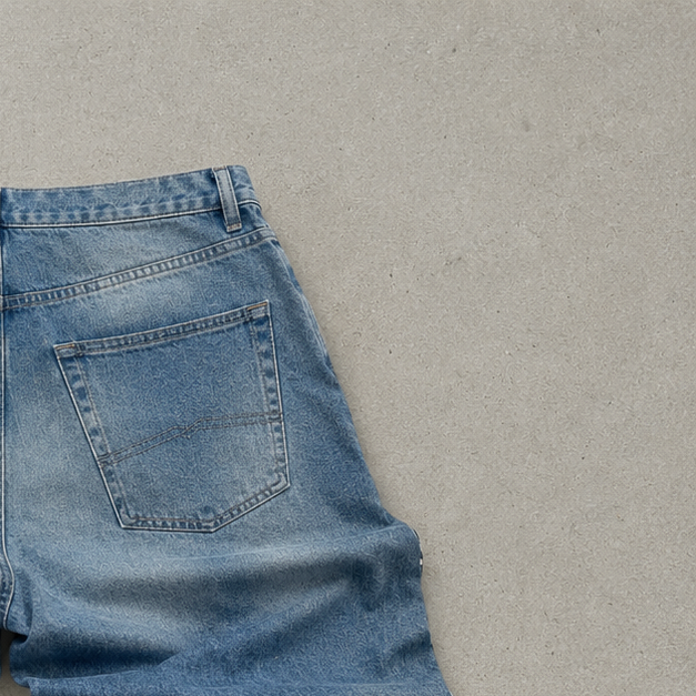 90s Y2K Armani Jeans Hellblau, Blau Limited (W29 | DE 44)