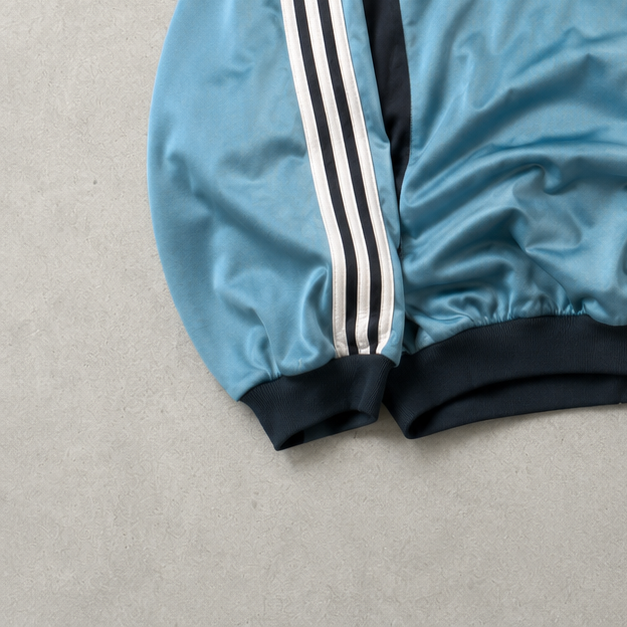 Y2K Adidas Track Jacket Blau Limited (L) Stitched Logo