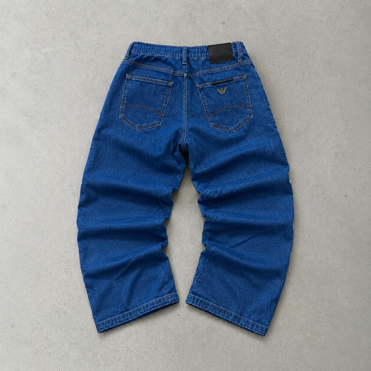 Y2K Armani Jeans Jeans Blau, Weiß Limited (W31 | DE 46)