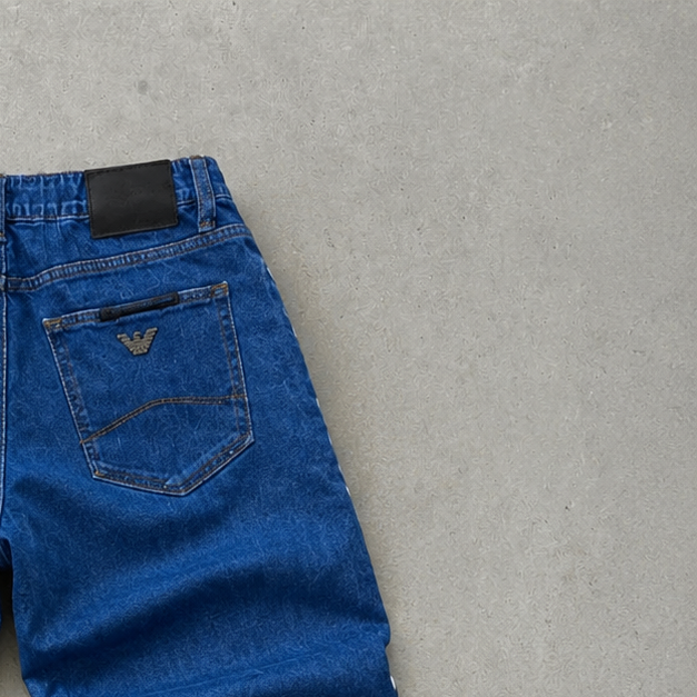Y2K Armani Jeans Jeans Blau, Weiß Limited (W31 | DE 46)