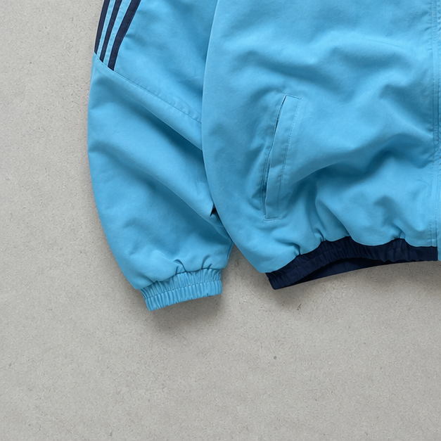 Adidas Track Jacket Blau, Türkis Rare (L) Stitched Logo