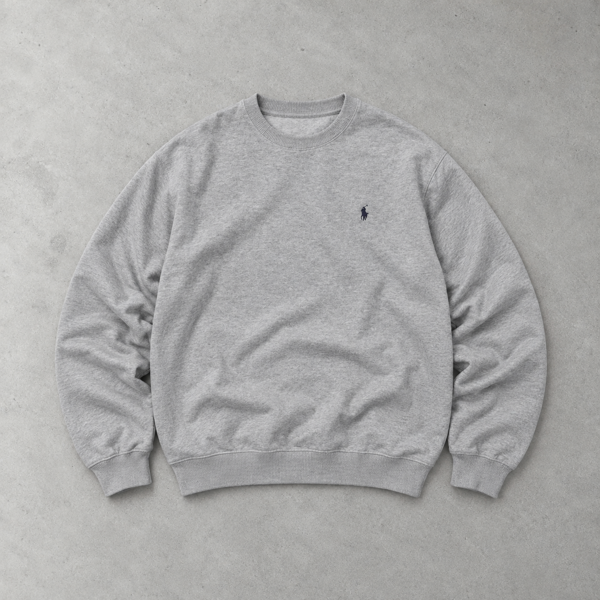Ralph Lauren Sweater Grau Rare (L) Stitched Logo