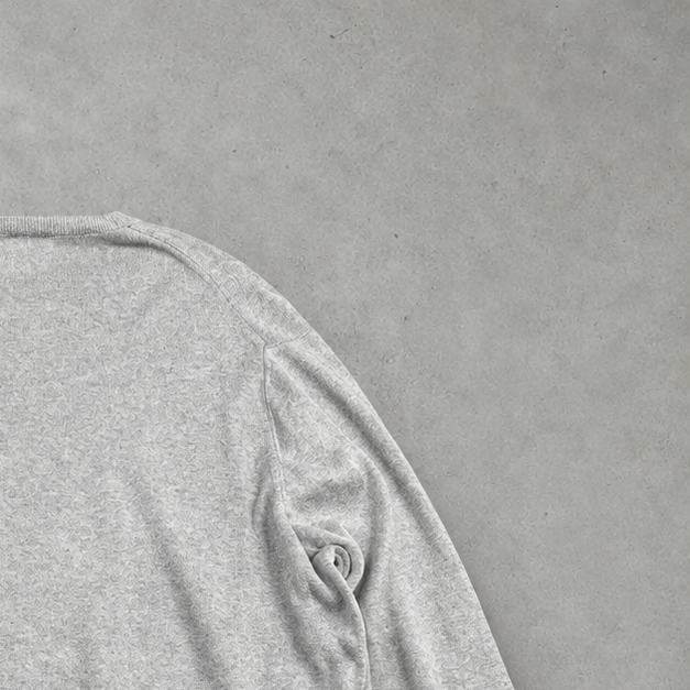Ralph Lauren Sweater Grau Rare (L) Stitched Logo