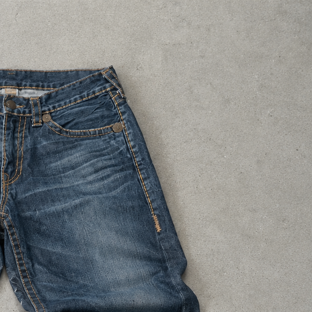 True Religion Bobby Jeans Marineblau Rare (W33 | DE 48)