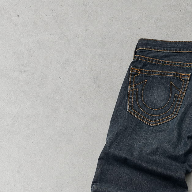 True Religion Bobby Jeans Marineblau Rare (W33 | DE 48)