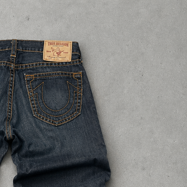 True Religion Bobby Jeans Marineblau Rare (W33 | DE 48)