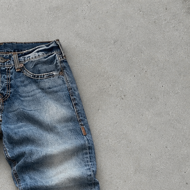 Y2K True Religion Straight Fit Pants Blue Limited (M)