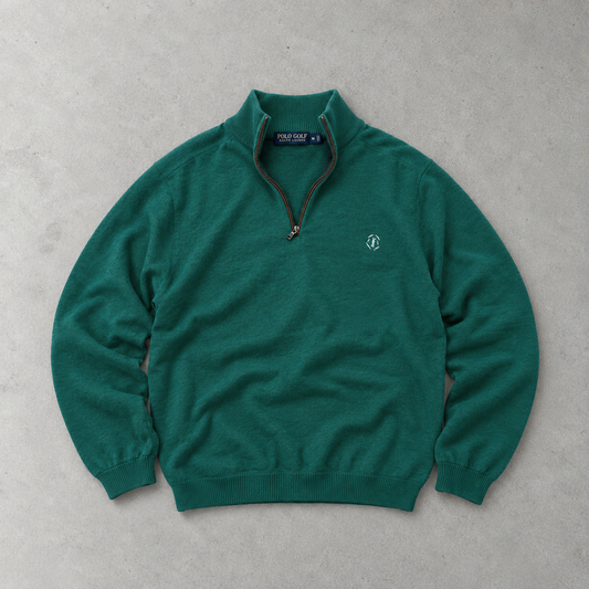 Ralph Lauren Sweater Dunkelgrün Stitched Logo Limited (M)