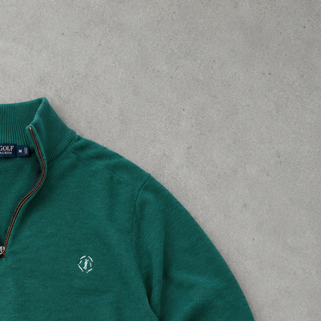 Ralph Lauren Sweater Dunkelgrün Stitched Logo Limited (M)