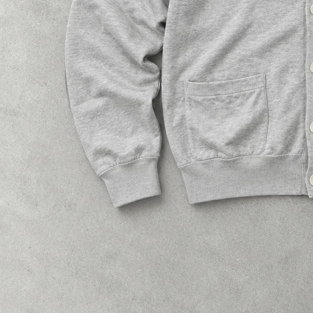 Ralph Lauren Cardigan Grau Rare (L) Stitched Logo