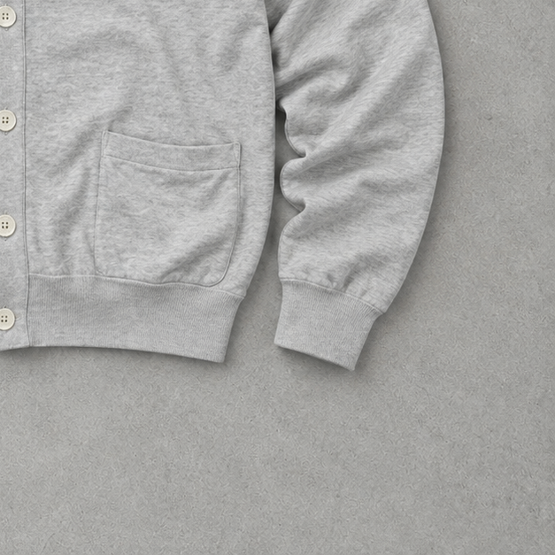 Ralph Lauren Cardigan Grau Rare (L) Stitched Logo