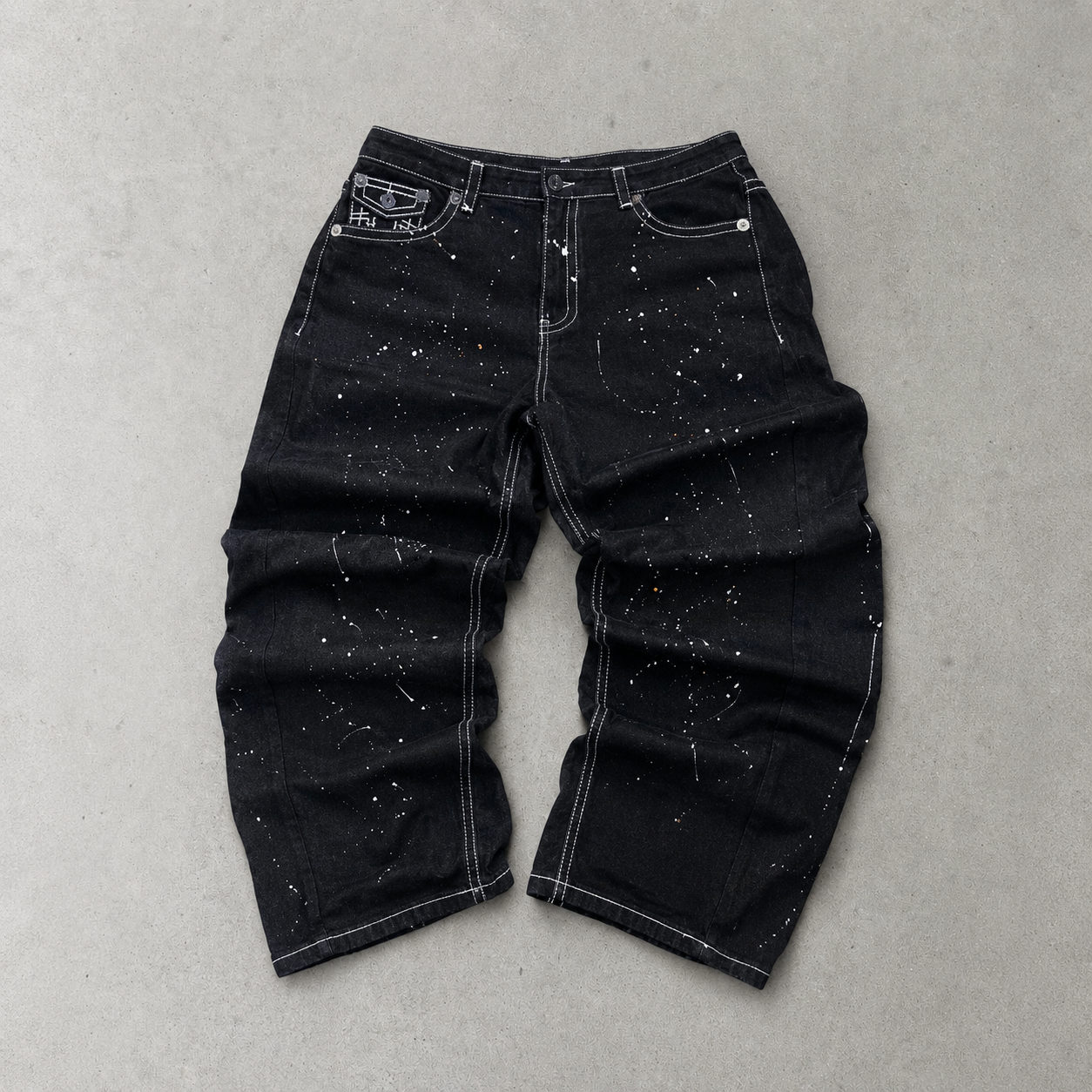 True Religion Jeans Schwarz, Weiß Limited (W38 | DE 54)