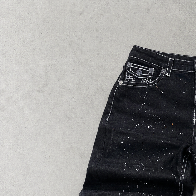 True Religion Jeans Schwarz, Weiß Limited (W38 | DE 54)