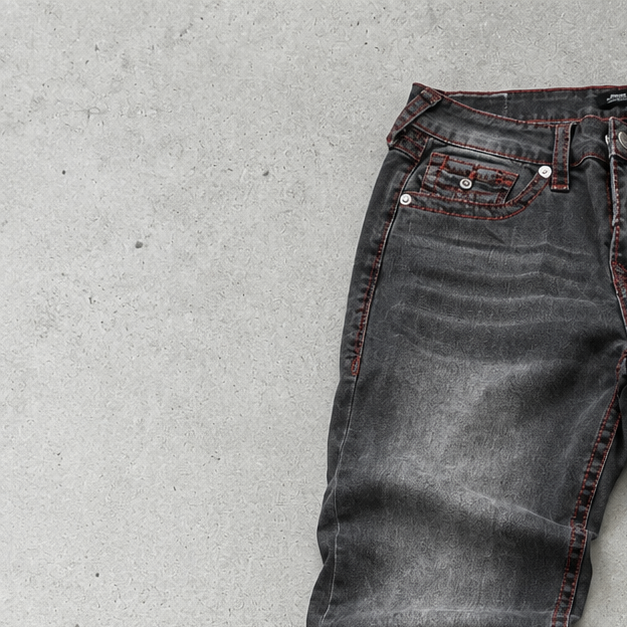 Y2K True Religion Skinny Pants Black Limited (W32 | DE 48)