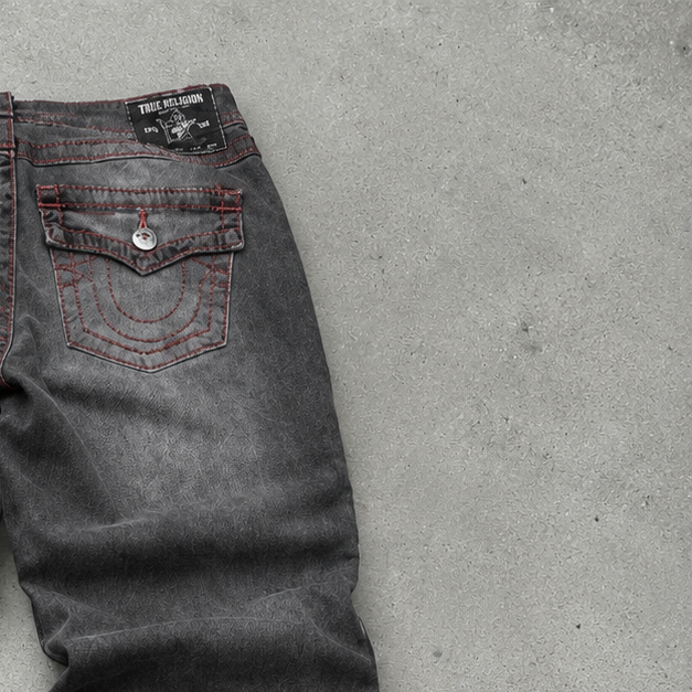 Y2K True Religion Skinny Pants Black Limited (W32 | DE 48)