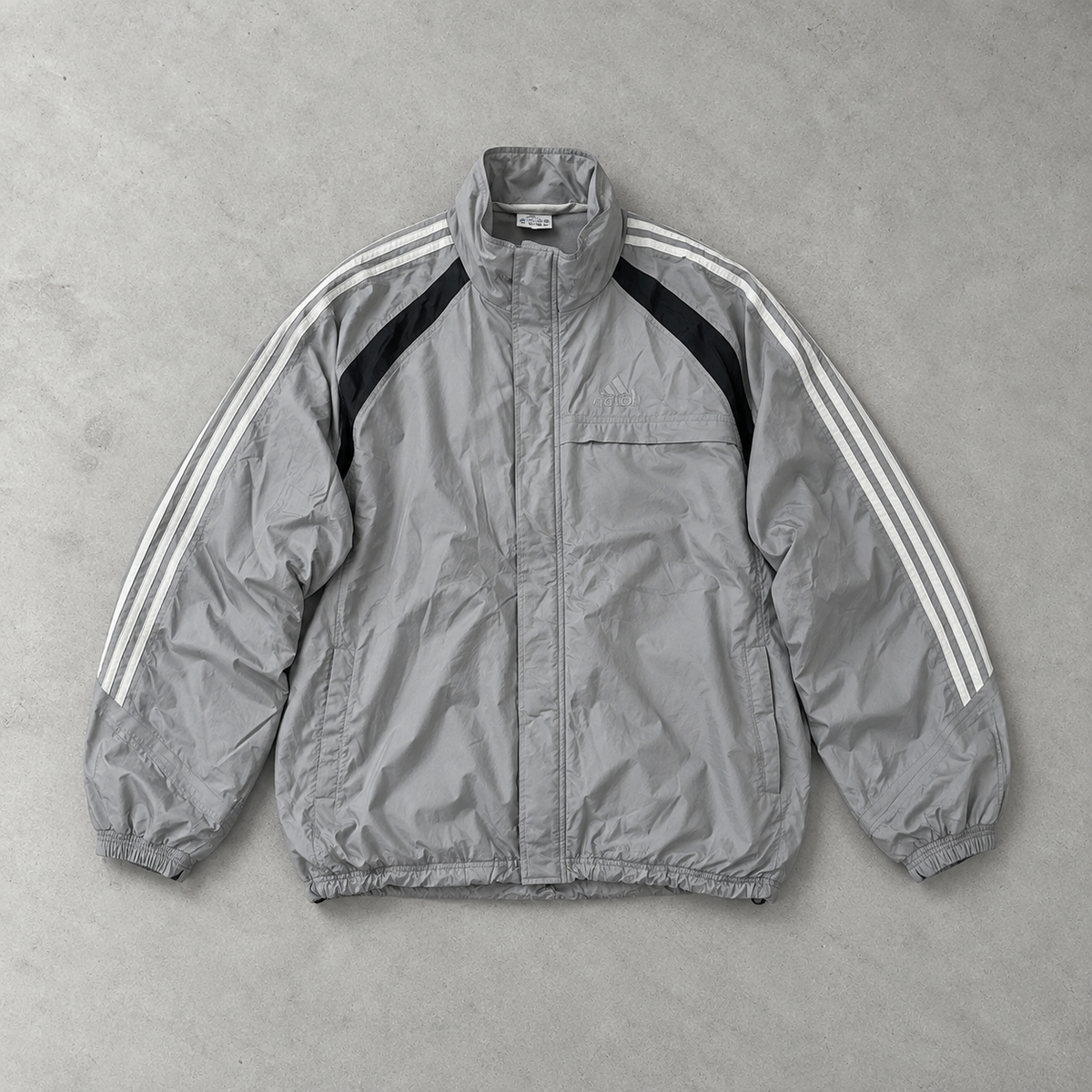 2004 Adidas Windbreaker Grau / Schwarz limitiert (L)