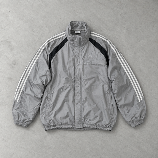 2004 Adidas Windbreaker Grau / Schwarz limitiert (L)