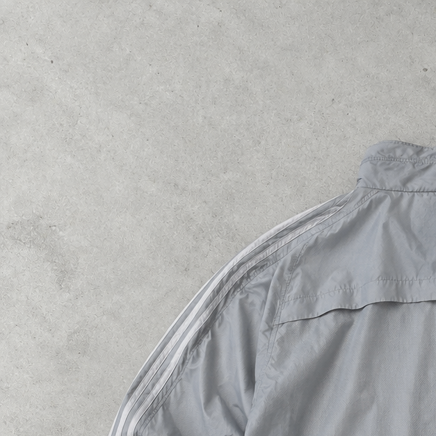 2004 Adidas Windbreaker Grau / Schwarz limitiert (L)