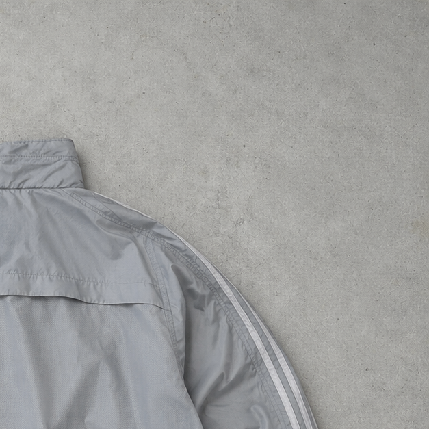 2004 Adidas Windbreaker Grau / Schwarz limitiert (L)