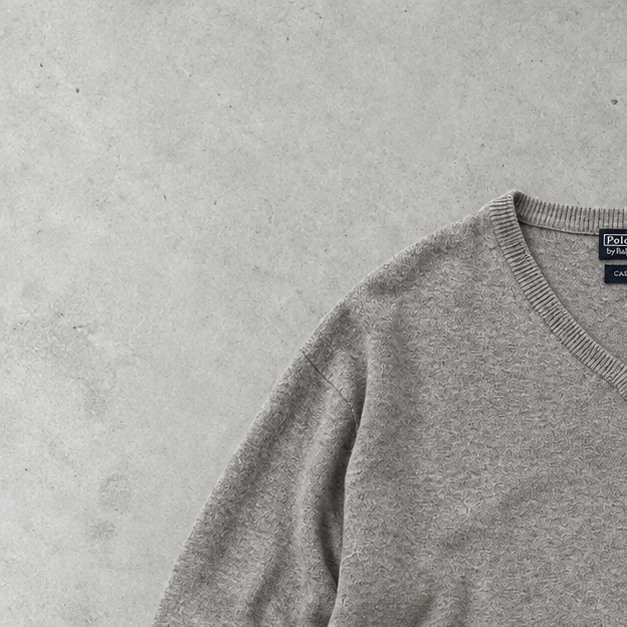 Polo Ralph Lauren Sweater Grau, Beige Rare (L)